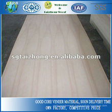 Decorative Usage White Ash Veneer Plywood